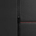 Premium Leather Car Seat Cover: Waterproof Universal Fit Black Red Rear Bench - Image 8