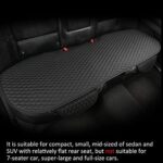 West Llama PU Leather Car Seat Covers Set Front Rear Black Universal - Image 6