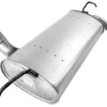 Walker Quiet-Flow 50065 Direct Fit Exhaust Muffler Assembly 2.5" Inlet (ID) 2.25" Outlet (OD) for Jeep Wrangler