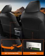 Toyota RAV4 2019-2025 Waterproof Leather Car Seat Covers Full Set 5PC Custom Fit - Image 2