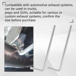 9.5" Welded Steel Exhaust Hanger Rods 90 Degree Bent 2 Pack - Image 4