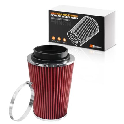 4 Inch High Flow Air Filter Washable Replacement Cone Air Filter for Enhanced Performance 231mm Tall Inlet Truck cold air intake filter Replacement