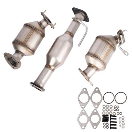 Yeoflagtrade High Flow Front Catalytic Converter Kit Compatible with Chevy Traverse 2009-2017 GMC Acadia 2007-2017 Buick Enclave 2008-2017 Saturn Outlook 2007-2010 3.6L(EPA Compliant)