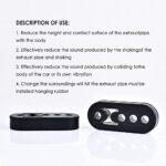 Universal 4pcs Exhaust Hanger Kit 12mm EPDM Shock Absorber Muffler Bracket - Image 6
