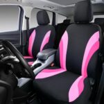 Pink & Black Sporty Car Seat Covers | Universal Fit | Cute Women's Design - Image 7