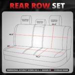 Navy Blue Universal Car Seat Covers Full Set for Cars Trucks SUVs - Image 5