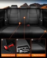 Toyota RAV4 2019-2025 Waterproof Leather Car Seat Covers Full Set 5PC Custom Fit - Image 4