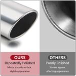 Stainless Steel Diesel Exhaust Tip 2.5" Inlet 4" Outlet Universal Polished Tailpipe - Image 3