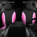 Pink & Black Sporty Car Seat Covers | Universal Fit | Cute Women's Design - Image 4