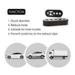 Universal 4pcs Exhaust Hanger Kit 12mm EPDM Shock Absorber Muffler Bracket - Image 5