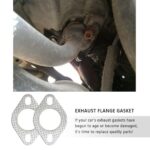 2.25" Exhaust Flange Gasket 2-Bolt High Temp Manifold Seal 2PCS - Image 3