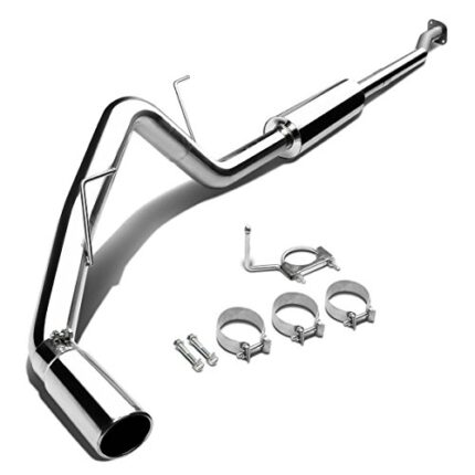 DNA MOTORING CBE-F150-97-4654L Stainless Steel Muffler CatBack Exhaust System [Compatible with 10-14 Ford F-150 Extended Cab 5.7' Bed]