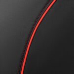 Premium Leather Car Seat Cover: Waterproof Universal Fit Black Red Rear Bench - Image 6