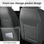 Volvo XC90 Leather Seat Covers 2003-2024 Front Airbag Safe White Gray - Image 3