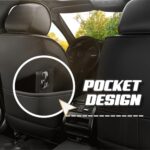 VW Golf Seat Covers 2000-2021 Luxury Nappa Leather Black 2pc - Image 2
