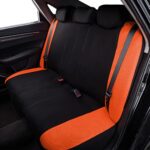 Stylish Orange Butterfly Car Seat Covers - Full Set for Women, Universal Fit - Image 7