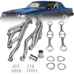 Knetegd Stainless Steel Exhaust Headers for Chevy Small Block SB V8 262 265 283 305 327 350 400 (Except 1989 Chevrolet Camaro RS)