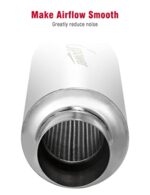 Upower 2.5" Stainless Steel Exhaust Resonator Muffler 11.5" Long - Image 5