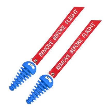 MUQIDA 2 PCS Muffler Exhaust Wash Plug, 0.6"-1.5" Motorcycle Exhaust Tail Pipe Washing Plug with Streamer, Rubber Silencer Wash Protector for 2 Stroke Motorcycle Dirt Bike ATV (Blue)