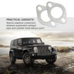 2.25" Exhaust Flange Gasket 2-Bolt High Temp Manifold Seal 2PCS - Image 7