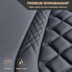 Joy Forserve Nissan Leather Seat Covers Waterproof 2 Pack Black - Image 7