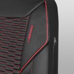 Ultimate Comfort 3D Mesh Leather Car Seat Covers - Breathable, Universal Fit, Black/Red - Image 6
