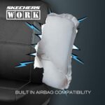 Skechers Leather Car Seat Covers - Front Set, Airbag Safe, Grey - Image 7