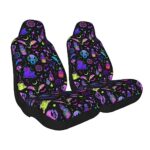 Gothic Witch Car Seat Covers 2PC Universal Front SUV Truck - Image 2