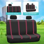 Premium Burgundy Universal Car Seat Covers - Full Set for SUV, Sedan, Van Comfort - Image 7