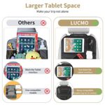 Premium Car Backseat Organizer with Tablet Holder, Kick Mats, Storage Pockets, Tray - Image 4