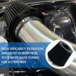 Universal Cold Air Intake Filter Kit w/ 3 Adapters, Boost HP & Performance - Image 5