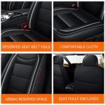 VW Jetta Seat Covers 2008-2025 Faux Leather Front Protector Black - Image 6