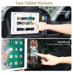 Premium Car Backseat Organizer with Tablet Holder, Kick Mats, Storage Pockets, Tray - Image 5