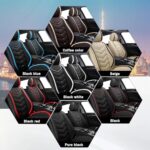 GMC Yukon Seat Covers 2000-2024 Nappa Leather Black 2pc Set - Image 7