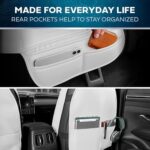 MotorBox White Leather Car Seat Covers Front Semi Custom Fit SUV - Image 6