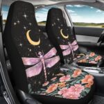 Moon Stars Dragonfly Car Seat Cover Universal Fit SUV Truck - Image 3