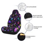 Gothic Witch Car Seat Covers 2PC Universal Front SUV Truck - Image 6