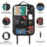 Premium Car Backseat Organizer with Tablet Holder, Kick Mats, Storage Pockets, Tray - Image 8