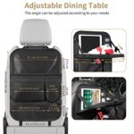 Premium Car Backseat Organizer with Tablet Holder, Kick Mats, Storage Pockets, Tray - Image 7