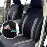 Breathable Mesh Car Seat Covers Gray - Cool Comfort & Sweat Reduction 4PC Set - Image 5