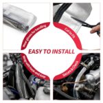 AggSound Heat Shield Wrap 3/4"ID 10FT Aluminized Insulation Sleeve Kit - Image 6