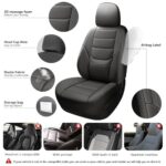 BABYBLU Leather Car Seat Covers Full Set Waterproof Universal - Image 2