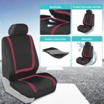 Premium Burgundy Universal Car Seat Covers - Full Set for SUV, Sedan, Van Comfort - Image 5