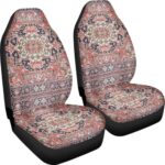 Vintage Red Carpet Car Seat Covers | Universal Fit SUV Truck Van Seats - Image 3