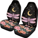 Moon Stars Dragonfly Car Seat Cover Universal Fit SUV Truck - Image 2