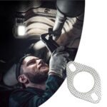 2.25" Exhaust Flange Gasket 2-Bolt High Temp Manifold Seal 2PCS - Image 5