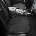 West Llama PU Leather Car Seat Covers Set Front Rear Black Universal - Image 9