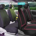 Premium Burgundy Universal Car Seat Covers - Full Set for SUV, Sedan, Van Comfort - Image 8
