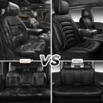 CAR PASS Black Leather Car Seat Covers Waterproof Universal Set - Image 6