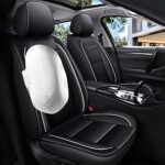 VW Jetta Seat Covers 2008-2025 Faux Leather Front Protector Black - Image 4